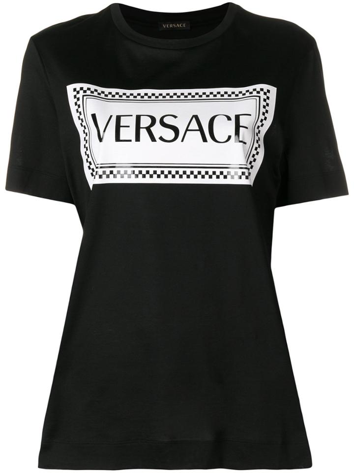 Versace Print Logo T-shirt - Black