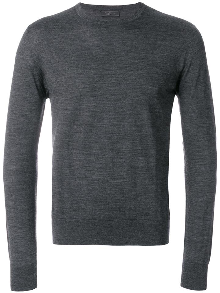 Prada Fine Knit Jumper - Grey
