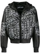 Just Cavalli Padded Hooded Jacket - Black