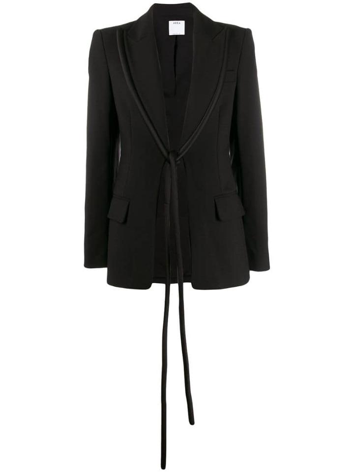 Area Bow Front Blazer - Black