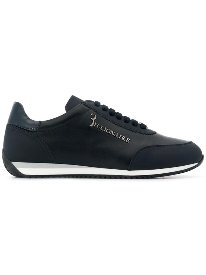 Billionaire Low Top Logo Sneakers - Blue