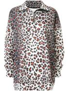 Marques'almeida Oversized Leopard Sweatshirt - Grey