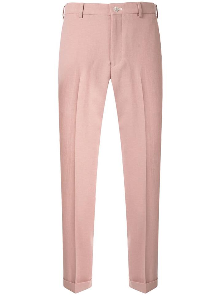 Loveless Cropped Chinos - Pink