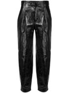 Givenchy Straight-cut Leather Trousers - Black