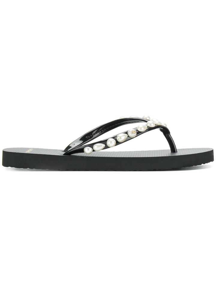 Tory Burch Pearl Thin Flip-flops - Black