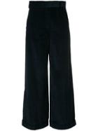 's Max Mara High-waisted Corduroy Palazzo Pants - Blue