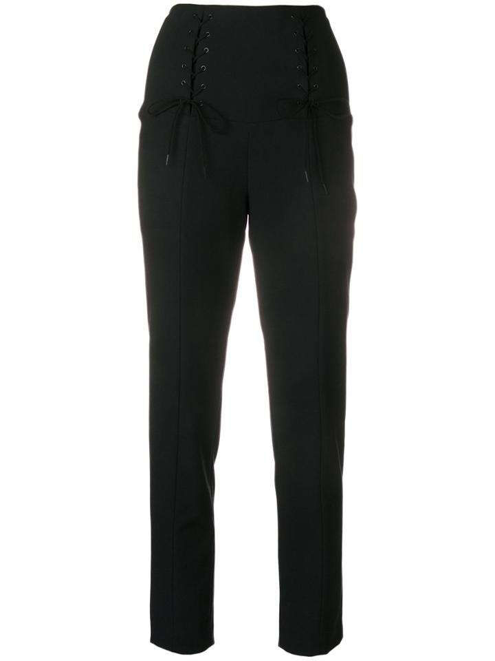 Tibi Anson High Waisted Trousers - Black