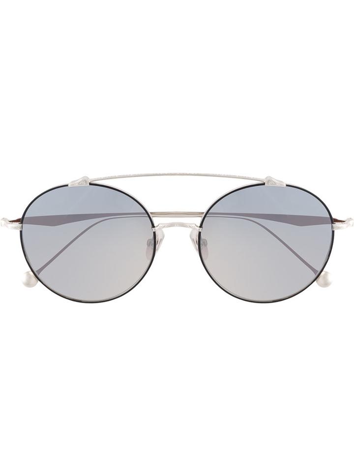 Matsuda - Round-frame Sunglasses - Unisex - Silver/glass - One Size, Grey, Silver/glass