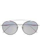 Matsuda - Round-frame Sunglasses - Unisex - Silver/glass - One Size, Grey, Silver/glass