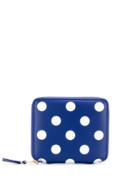 Comme Des Garçons Wallet Polka Dot Pattern Wallet - Blue