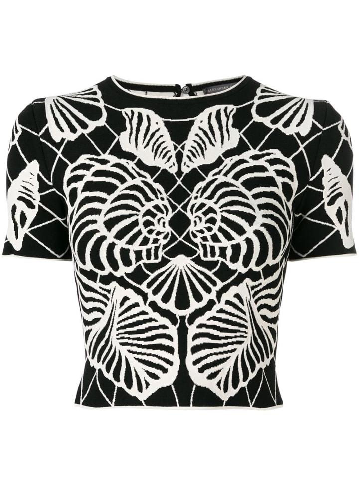Alexander Mcqueen Spine Shell Top - Black
