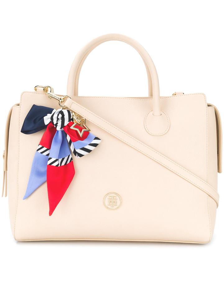 Tommy Hilfiger Embellished Tote Bag - Nude & Neutrals