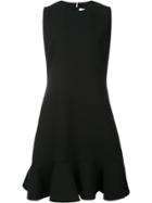 Victoria Victoria Beckham Peplum Hem Dress - Black