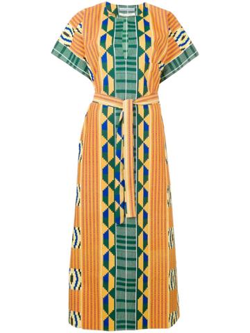 Cristaseya Tribal Print Dress - Yellow