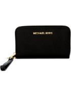 Michael Michael Kors 'jet Set Travel' Continental Wallet - Black