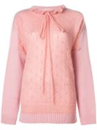 Jw Anderson Trompe L'oeil Sweater - Pink & Purple