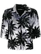 Filles A Papa Sequined Short Sleeve Jacket - Metallic