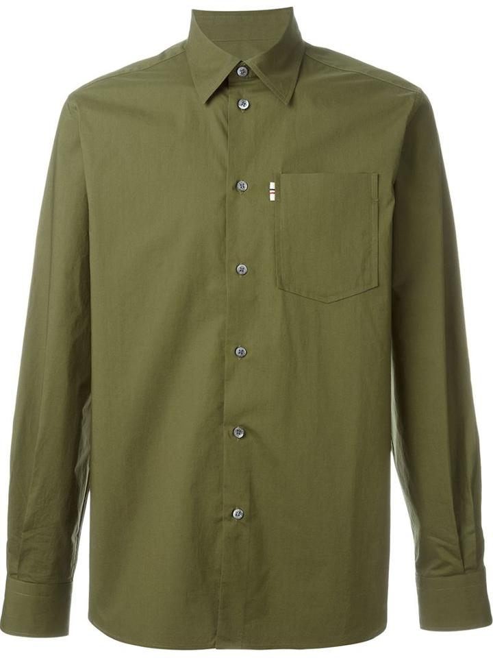 Maison Kitsuné Cuff Detail Button Down Shirt