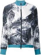 Adidas By Stella Mccartney Palm Print Jacket, Women's, Size: Small, White, Polyester