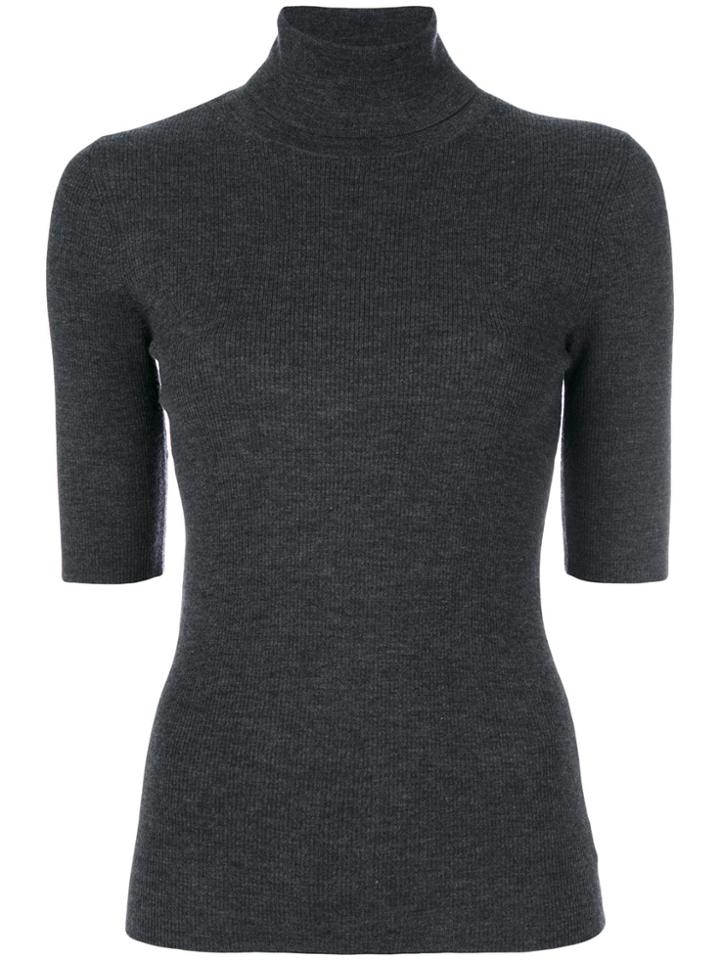 Theory Short-sleeve Jumper - Grey