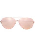 Linda Farrow - Aviator Sunglasses - Women - Metal - One Size, Women's, Grey, Metal