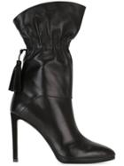 Roberto Cavalli Tassel Detail Boots, Women's, Size: 40, Black, Leather