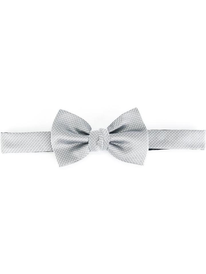 Lanvin Crisscross Stitching Bow Tie