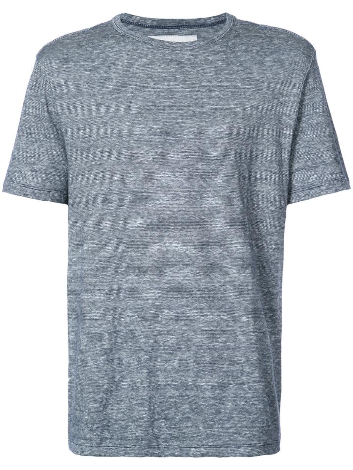 Officine Generale Heather Stripe T-shirt - Blue