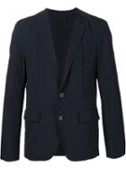 Wooyoungmi Embroidered Blazer, Men's, Size: 48, Blue, Cotton/nylon