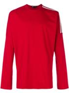 Y-3 Stripe Detail Crew Neck - Red
