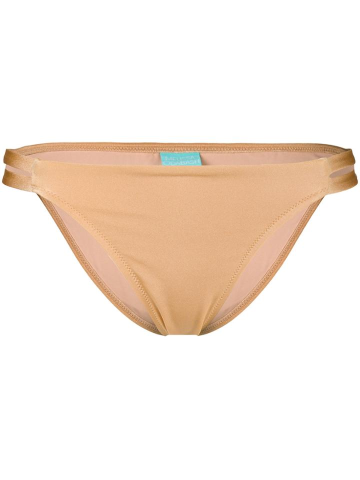 Melissa Odabash Cut-out Detail Bikini Bottom - Metallic