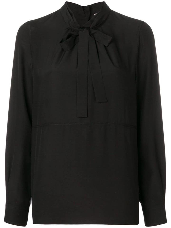 Bottega Veneta Pussy Bow Blouse - Black