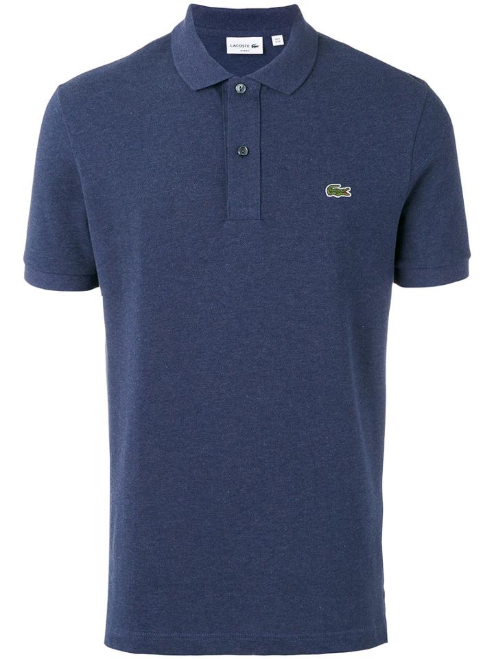 Lacoste Logo Patch Polo Shirt, Men's, Size: 5, Blue, Cotton