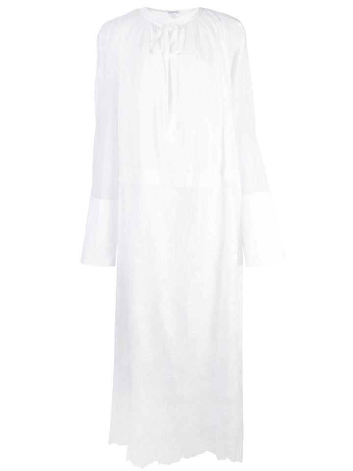 Loewe Broderie Anglaise Tunic Dress - White