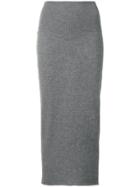 Stella Mccartney Fine Knit Fitted Skirt - Grey