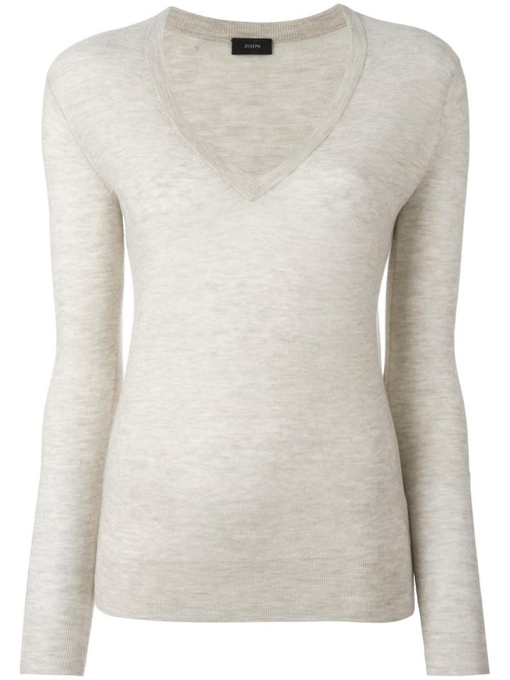 Joseph V-neck Slim-fit Jumper, Women's, Size: Xl, Nude/neutrals, Cashmere