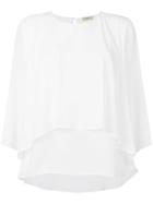 Liu Jo Layered Flared Blouse - White