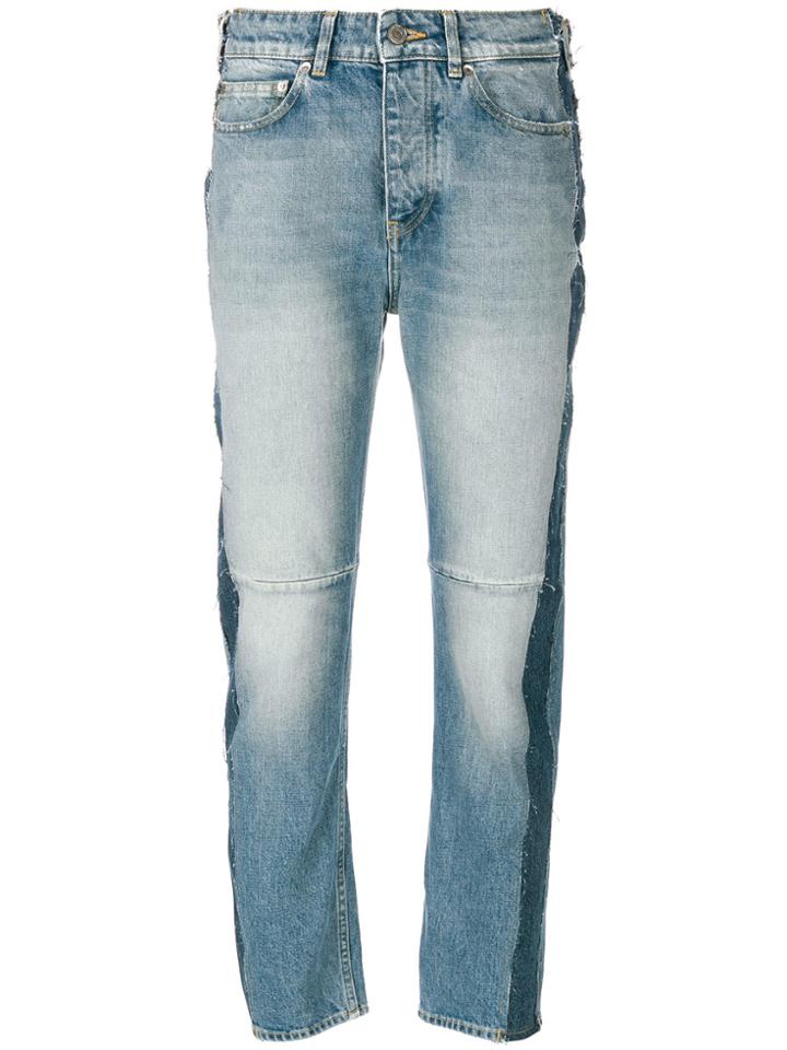 Golden Goose Deluxe Brand Stripe Detail Cropped Jeans - Blue