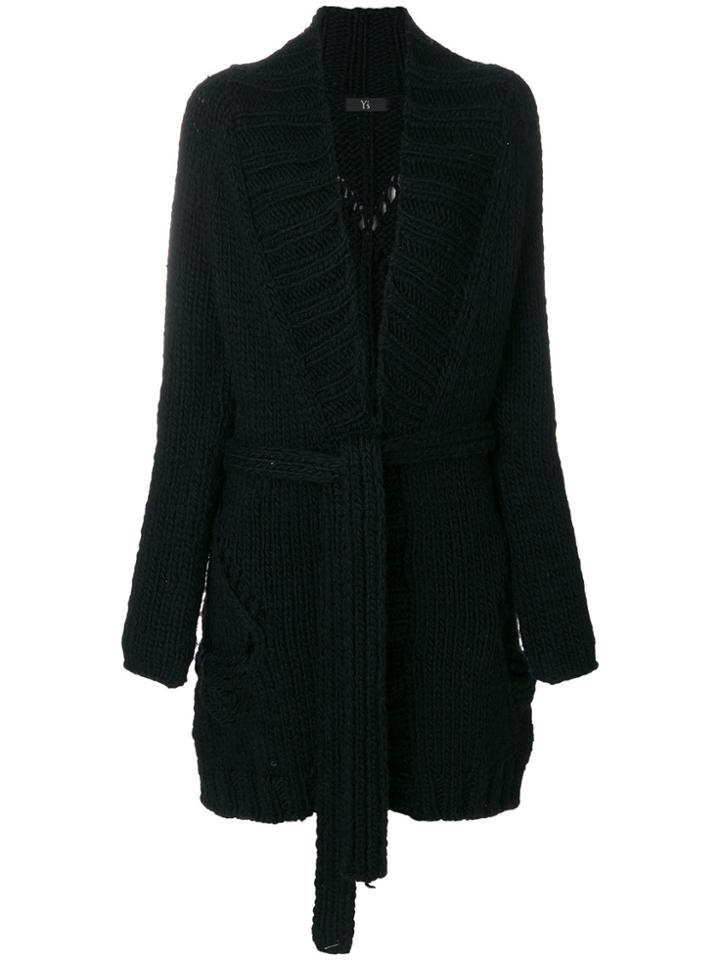Yohji Yamamoto Vintage Chunky Belted Coat - Black