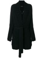 Yohji Yamamoto Vintage Chunky Belted Coat - Black