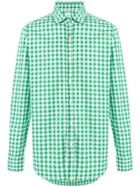 Finamore 1925 Napoli Checkered Shirt - Green
