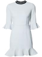 Rebecca Vallance Billie Flare Mini Dress, Women's, Size: 6, Blue, Polyester/spandex/elastane