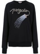 Olympia Le-tan - Embellished Sweatshirt - Women - Cotton - M, Black, Cotton