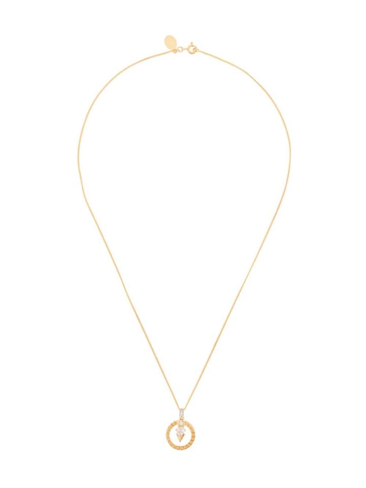 V By Laura Vann Thea Circle Necklace - Gold