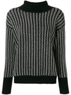 N.peal Textured Roll Neck - Black