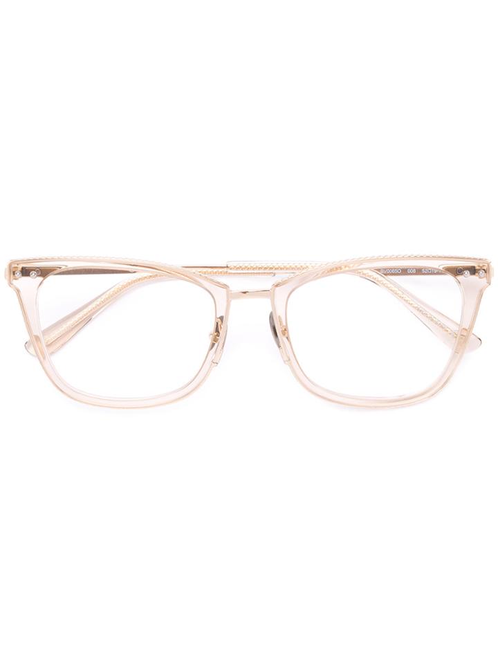 Bottega Veneta Eyewear Square Glasses - Metallic