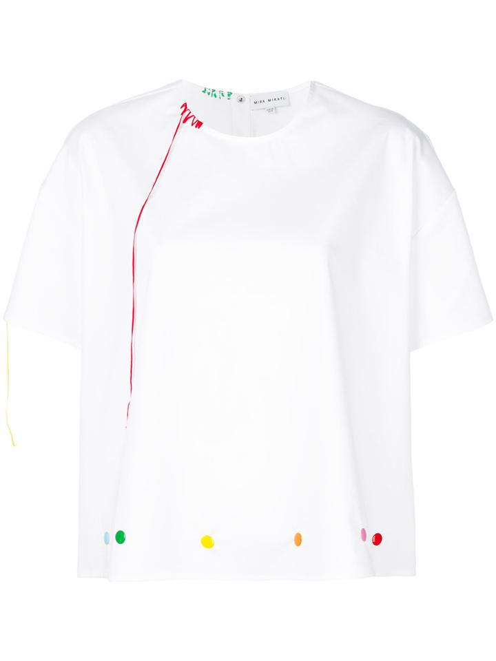 Mira Mikati Button Hem Shirt - White