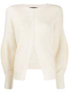 Federica Tosi Front Slit Jumper - White