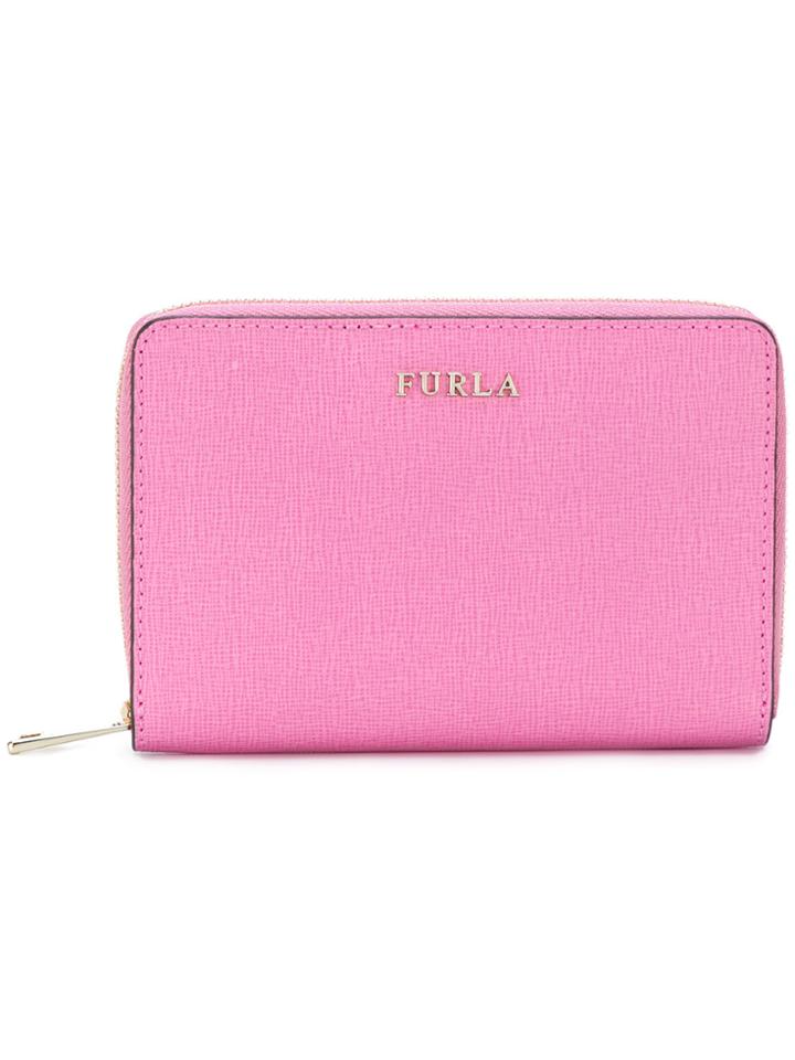 Furla Small Babylon Zip Around Wallet - Pink & Purple