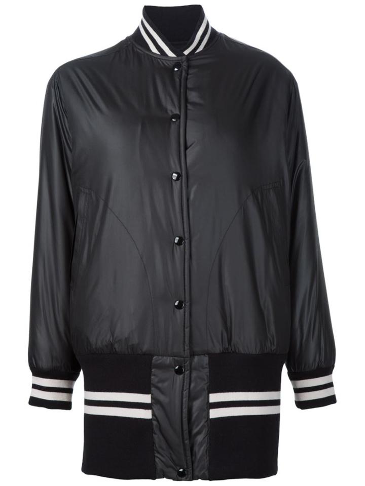 Mm6 Maison Margiela Striped Detailing Long Bomber